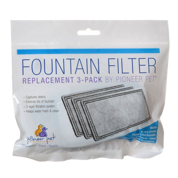 Pioneer Replacement Filters for Plastic Raindrop and Fung Shui Fountains 3 Pack