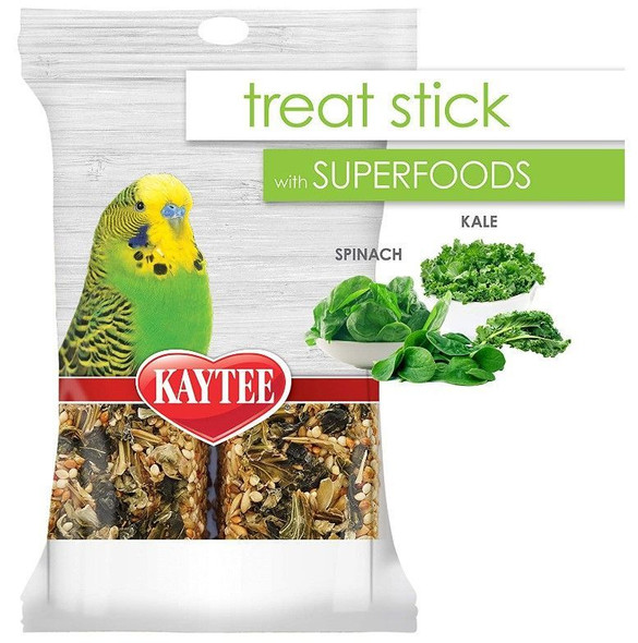 Kaytee Superfoods Avian Treat Stick - Spinach & Kale 5.5 oz