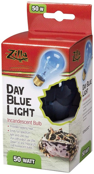 Zilla Incandescent Day Blue Light Bulb for Reptiles 50 Watt