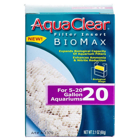 Aquaclear Bio Max Filter Insert Bio Max 20 (Fits AquaClear 20 & Mini)