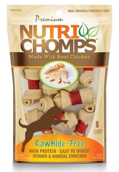 Premium Nutri Chomps Chicken Wrapped Knots Mini - 8 Count