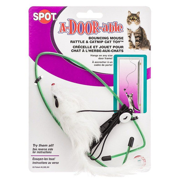 Spot Spotnips A-Door-able Fur Mouse Cat Toy Fur Mouse Cat Toy