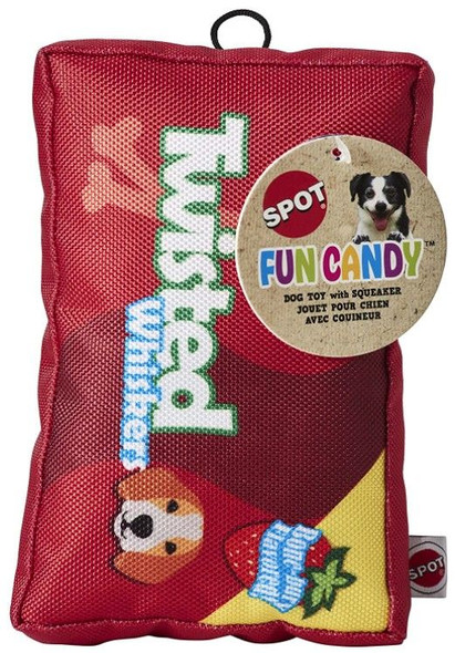 Spot Fun Candy Twisted Whiskers Plush Dog Toy 1 count