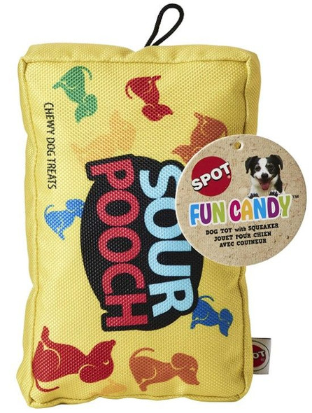 Spot Fun Candy Sour Pooch Plush Dog Toy 1 count