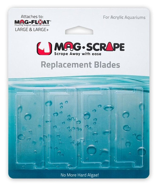 Mag Float Replacement Blades for Large & Large+ Acrylic Cleaners 4 count