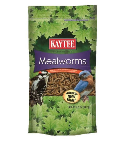 Kaytee Mealworms Bird Food 3.5 oz