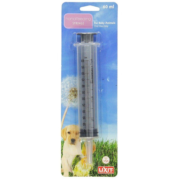 Lixit Hand Feeding Syringe for Baby Animals 60 ml Hand Feeding Syringe