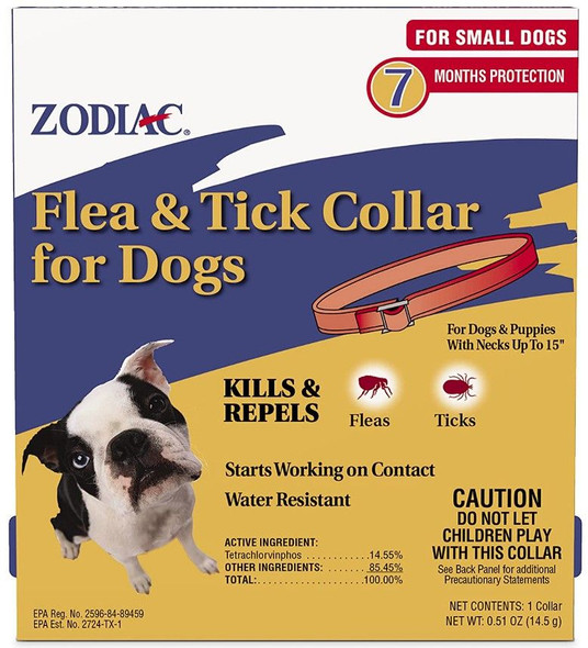 Zodiac Flea & Tick Collar for Small Dogs 5 Month Supply