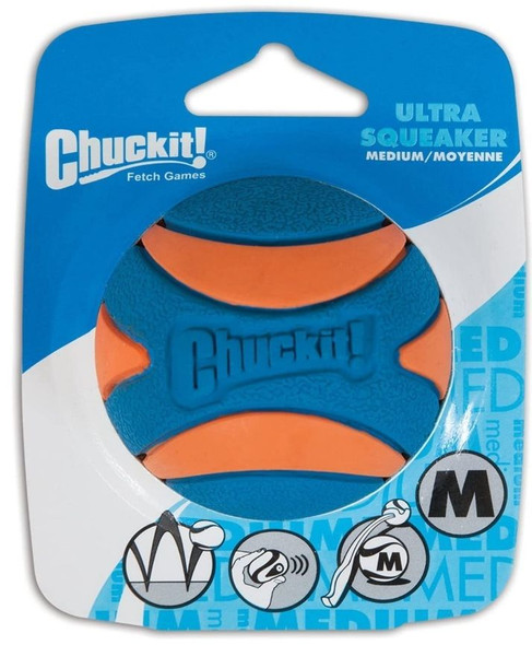 Chuckit Ultra Squeaker Ball Dog Toy Medium (2.5 Diameter)