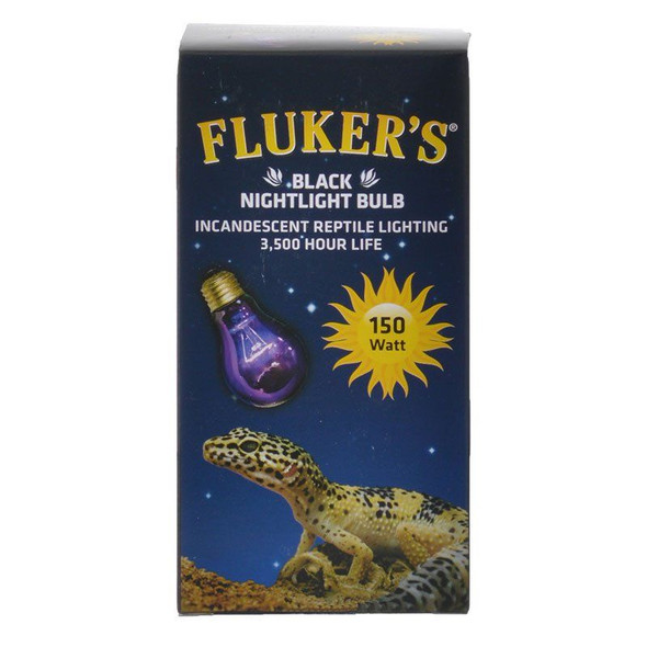 Flukers Black Nightlight Incandescent Bulb 150 Watt