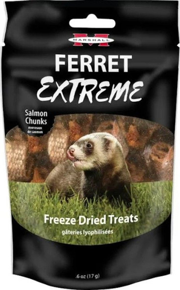 Marshall Ferret Extreme Salmon Chunks Freeze Dried Ferret Treat .3 oz