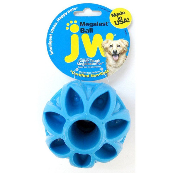 JW Pet Megalast Rubber Dog Toy - Ball Large - 4 Diameter