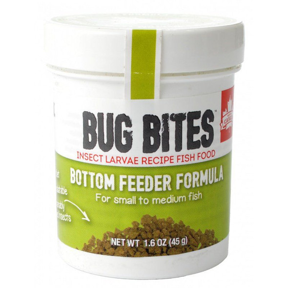 Fluval Bug Bites Bottom Feeder Formula Granules for Small-Medium Fish 1.59 oz