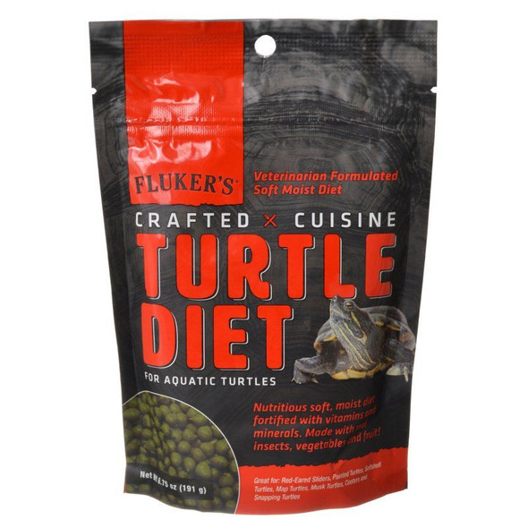 Flukers Crafted Cuisine Turtle Diet for Aquatic Turtles 6.75 oz