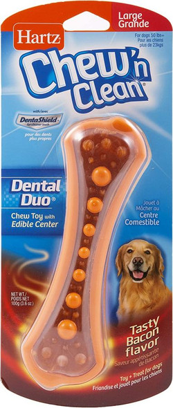 Hartz Chew N Clean Dental Duo - Bacon Large - 1 count