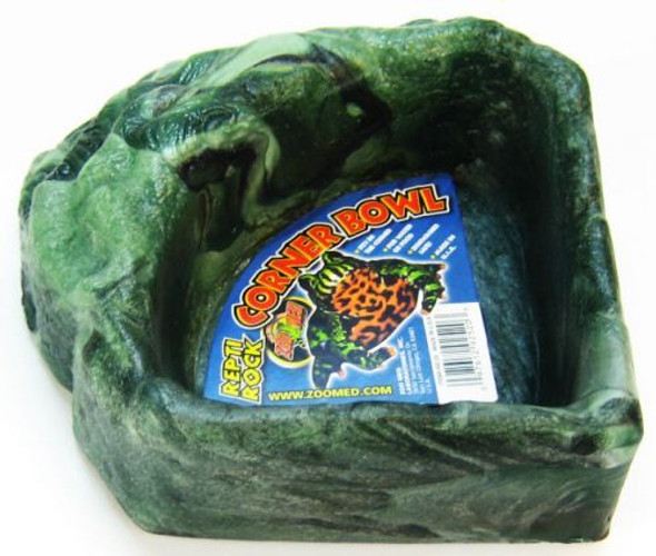 Zoo Med Repti Rock Corner Bowl Small (4.75 Long x 4.75 Wide)