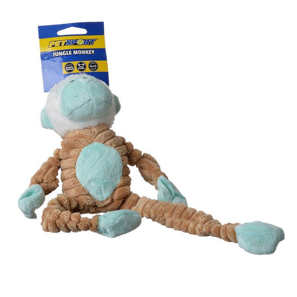 PetSport Tuff Squeak Jungle Monkey Toy 1 Pack - (14 Long)