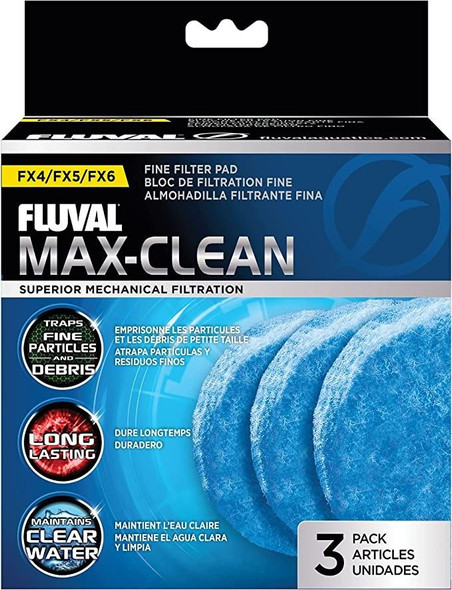 Fluval Fine FX5/6 Filter Pad 6.5 Diameter (3 Pack)