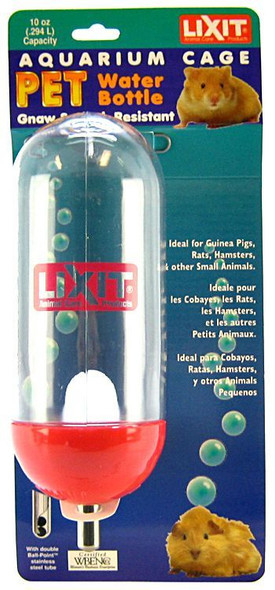 Lixit Aquarium Cage Water Bottle Clear 10 oz