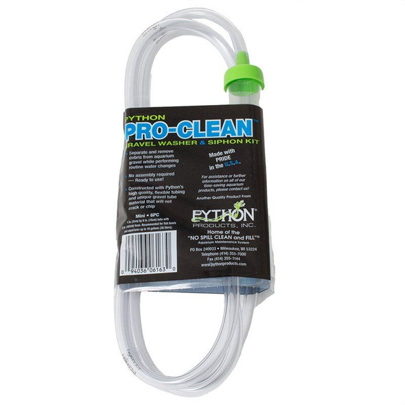 Python Pro-Clean Gravel Washer & Siphon Kit Mini - Aquariums up to 10 Gallons - (6L x 1D)