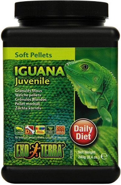 Exo Terra Soft Pellets Juvenile Iguana Food 9.1 oz