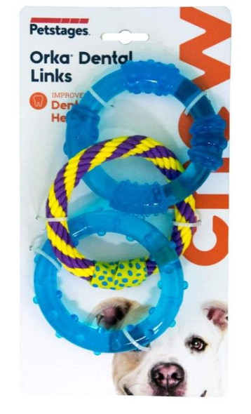 Petstages Orka Dental Links Chew Toy for Dogs 1 count