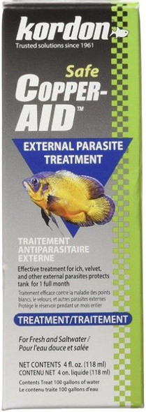 Kordon Copper Aid External Parasite Treatment 4 oz (Treats 100 Gallons)