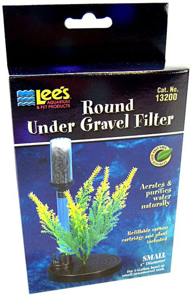 Lees Fishbowl Undergravel Filter 4 Diameter (1 Gallon)