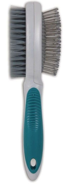 JW Pet Furbuster 2-In-1 Pin and Bristle Brush for Dogs 1 count
