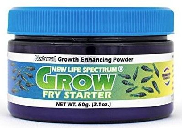 New Life Spectrum Grow Fry Starter Natural Growth Enhancing Diet Small Pellet 60 g