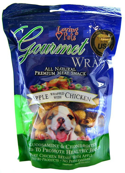 Loving Pets Gourmet Apple & Chicken Wraps 6 oz