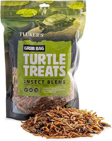 Flukers Grub Bag Turtle Treat - Insect Blend 6 oz