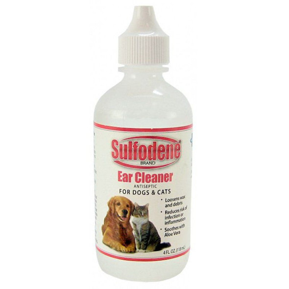 Sulfodene Ear Cleaner for Dogs & Cats 4 oz
