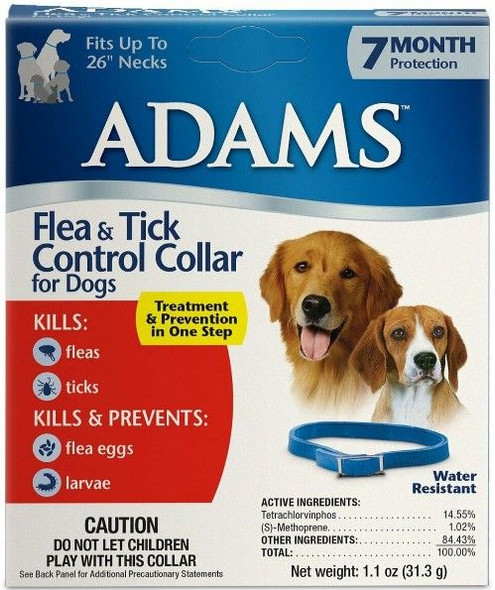 Adams Flea and Tick Collar For Dogs 1 count