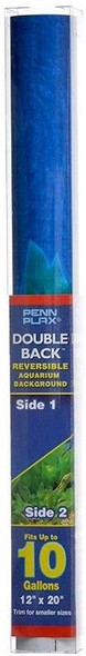 Penn Plax Double-Back Aquarium Background - Deep Blue Sea / Amazon Waters 12 Tall x 20 Wide - (Fits Tanks up to 10 Gallons)