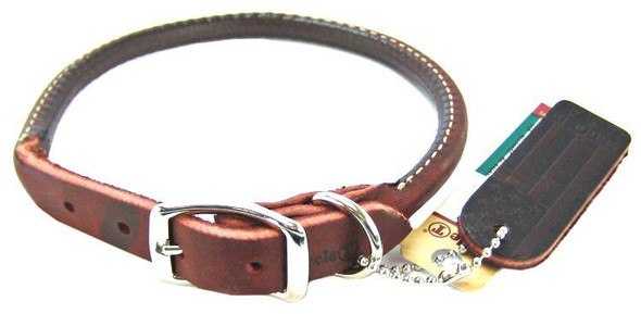 Circle T Latigo Leather Round Collar 16 Long x 5/8 Wide