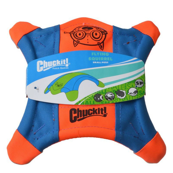 Chuckit Flying Squirrel Toss Toy Small - 9 Long x 9 Wide