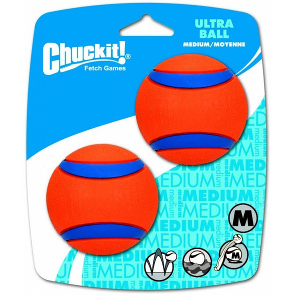 Chuckit Ultra Balls Medium - 2 Count - (2.25 Diameter)