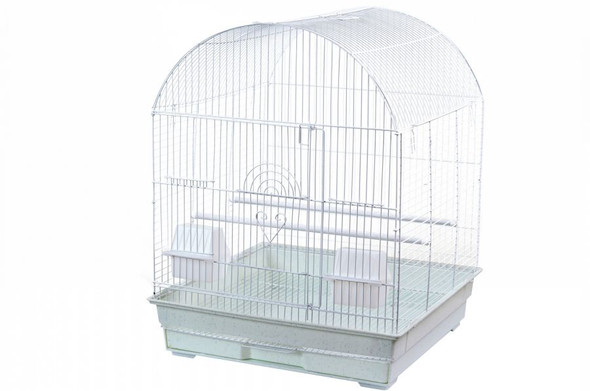 AE Cage Company Dome Top Bird Cage 18x18x22 White 1 count