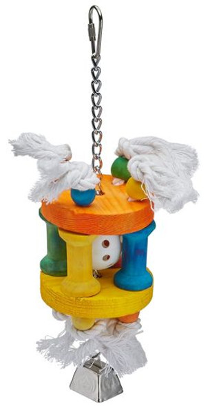 AE Cage Company Happy Beaks Ball in Solitude Assorted Bird Toy 1 count