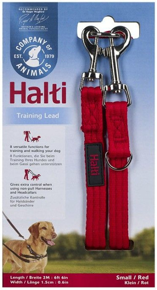 Company of Animals Halti Training Lead for Dogs Red Small
