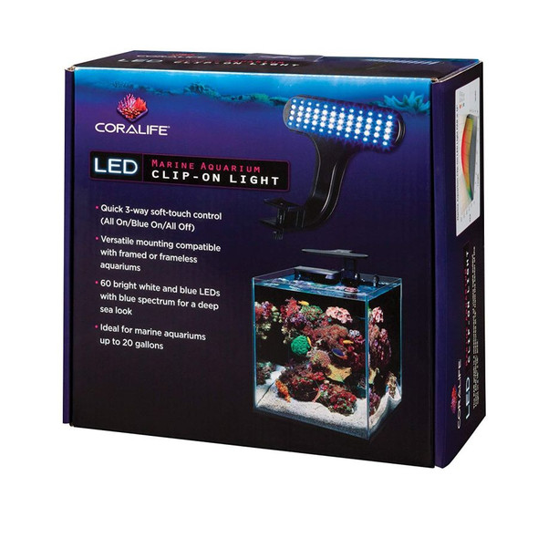 Coralife LED Marine Aquarium Clip-On Light 1 Count