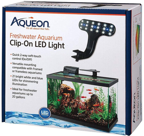 Aqueon Freshwater Aquarium Clip-On LED Light 1 Count