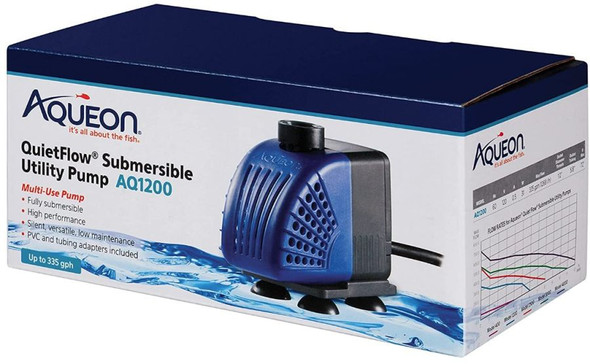 Aqueon QuietFlow Submersible Utility Pump AQ1200 (335 GPH)