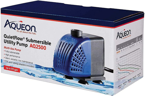 Aqueon QuietFlow Submersible Utility Pump AQ2500 (515 GPH)