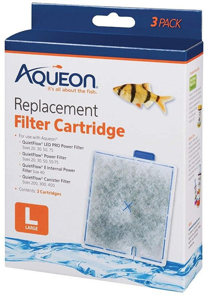 Aqueon QuietFlow Replacement Filter Cartridge Large (3 Pack)