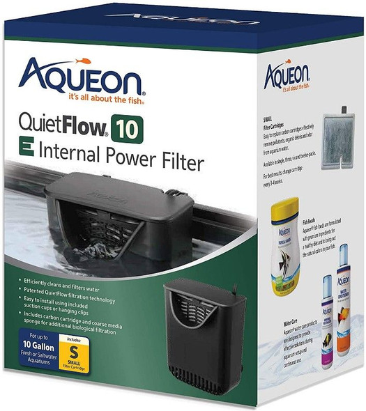 Aqueon Quietflow E Internal Power Filter 10 Gallons
