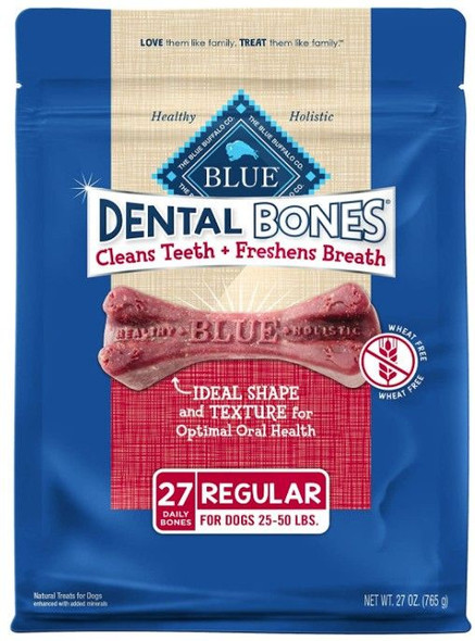 Blue Buffalo Wheat-Free Daily Dental Bones Regular 27 oz