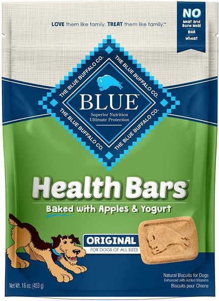 Blue Buffalo Health Bars Dog Biscuits - Baked with Apples & Yogurt 16 oz