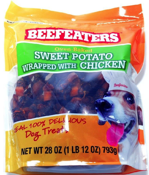 Beefeaters Oven Baked Sweet Potato Wrapped with Chicken Dog Treat 28 oz
